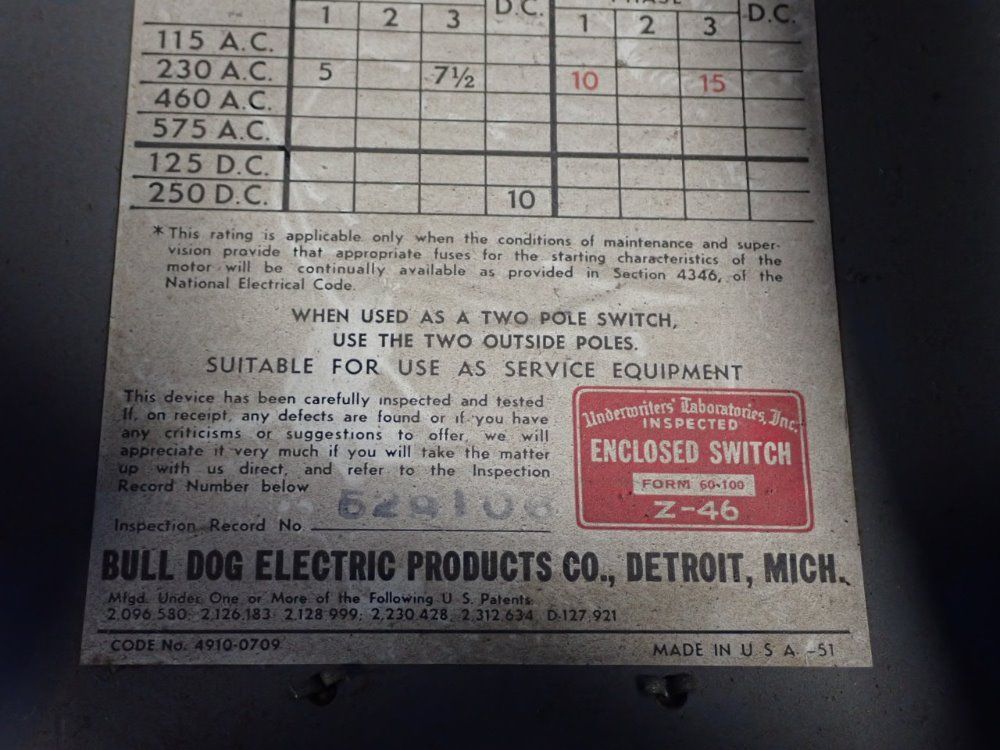 Vacu Break Safety Switch