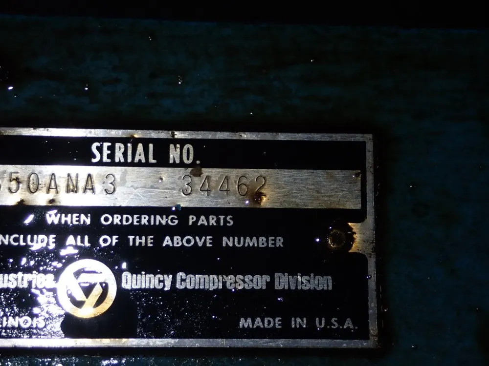 Quincy 75 Hp Q350 Air Compressor - Q350