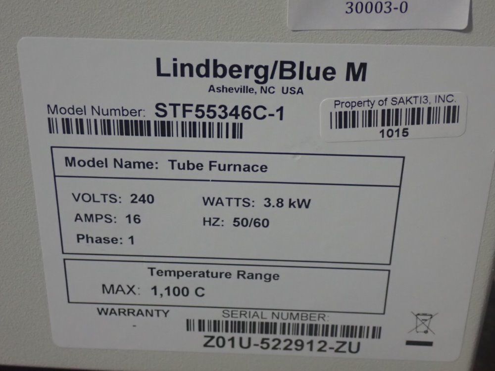 Thermo Stf55346c-1 Furnace - Stf55346c-1