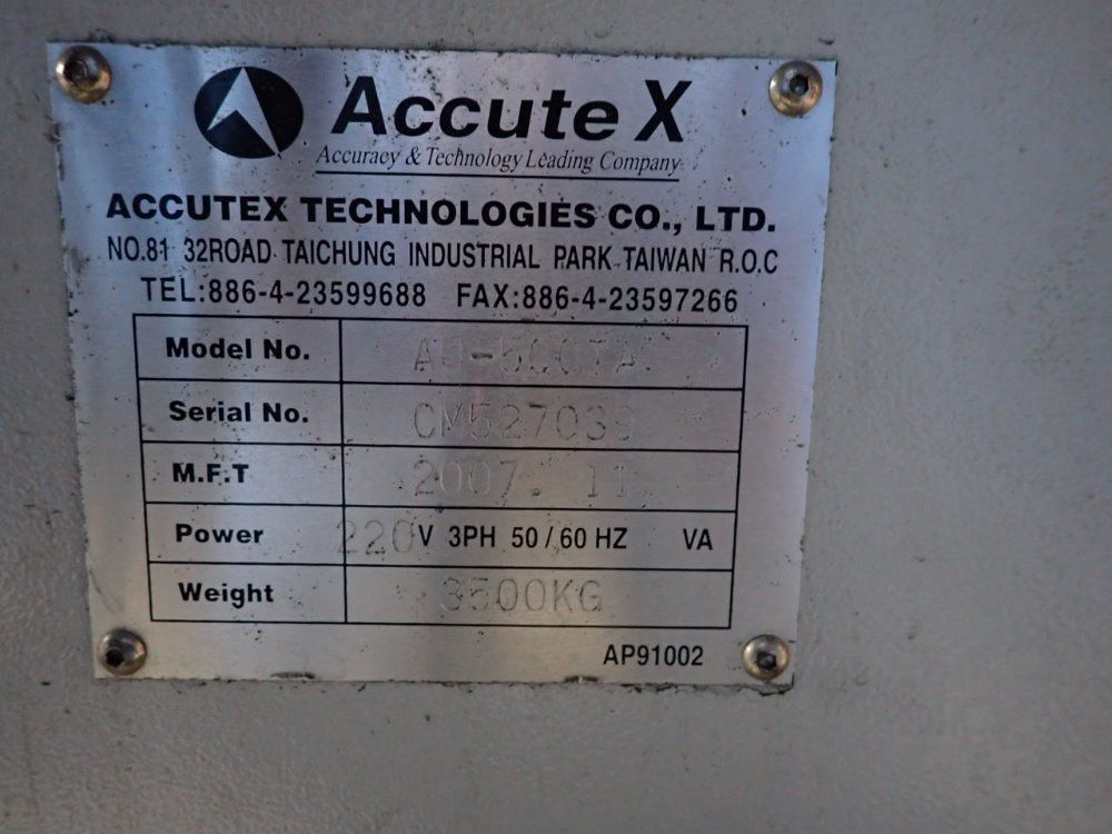 Accutex 850 L Wire Edm - Au-500 Ia