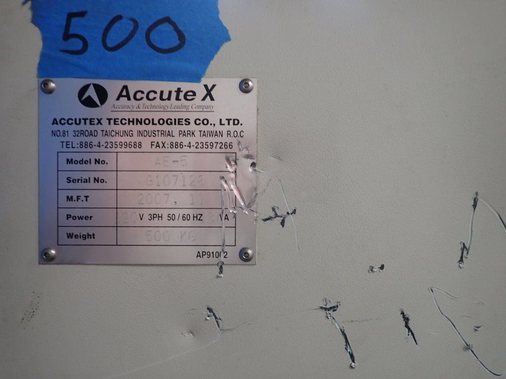 Accutex 850 L Wire Edm - Au-500 Ia