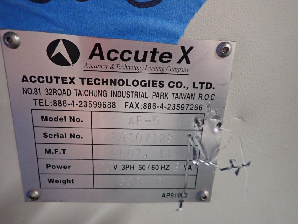 Accutex 850 L Wire Edm - Au-500 Ia