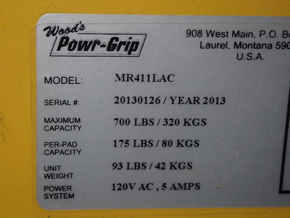 Woods Powr-grip Co Vacuum Lift