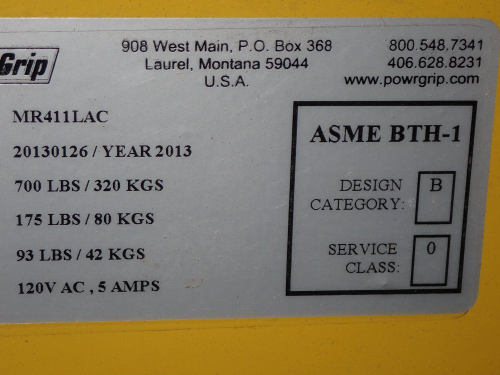 Woods Powr-grip Co Vacuum Lift