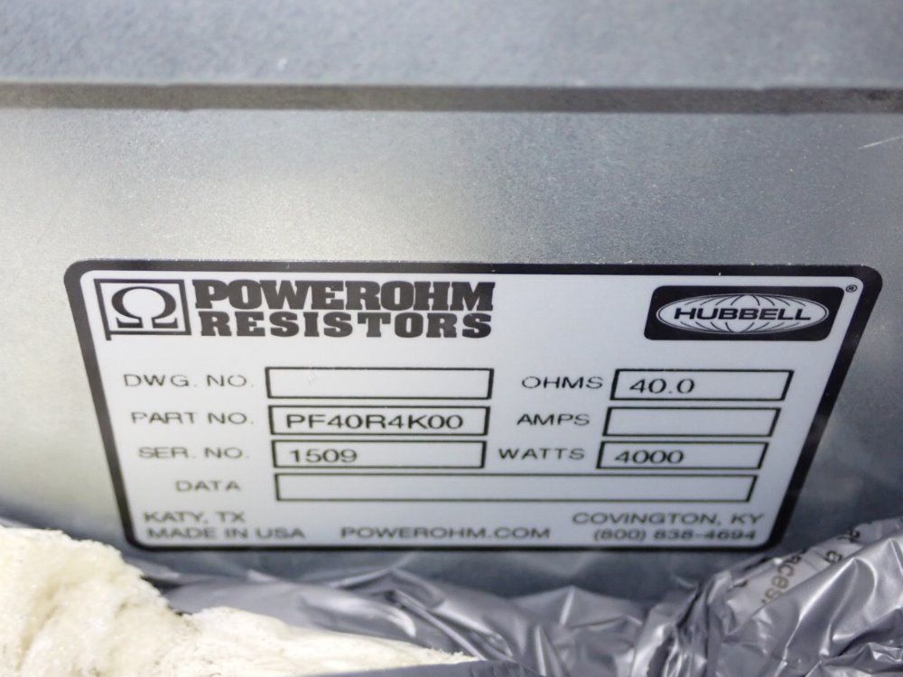 Powerohm Resistors Fixture