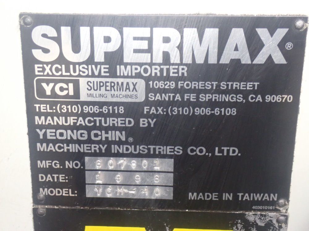 Supermax Cnc Vertical Mill