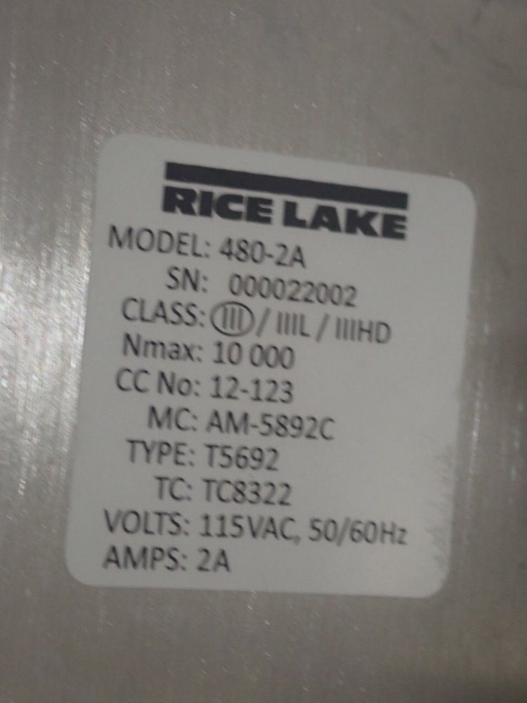 Rice Lake Transfer Scale