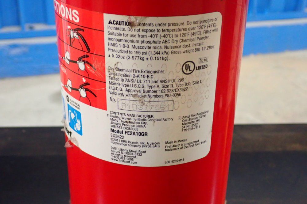 First Alert 195psi Fire Extinguisher - Fe2a10gr