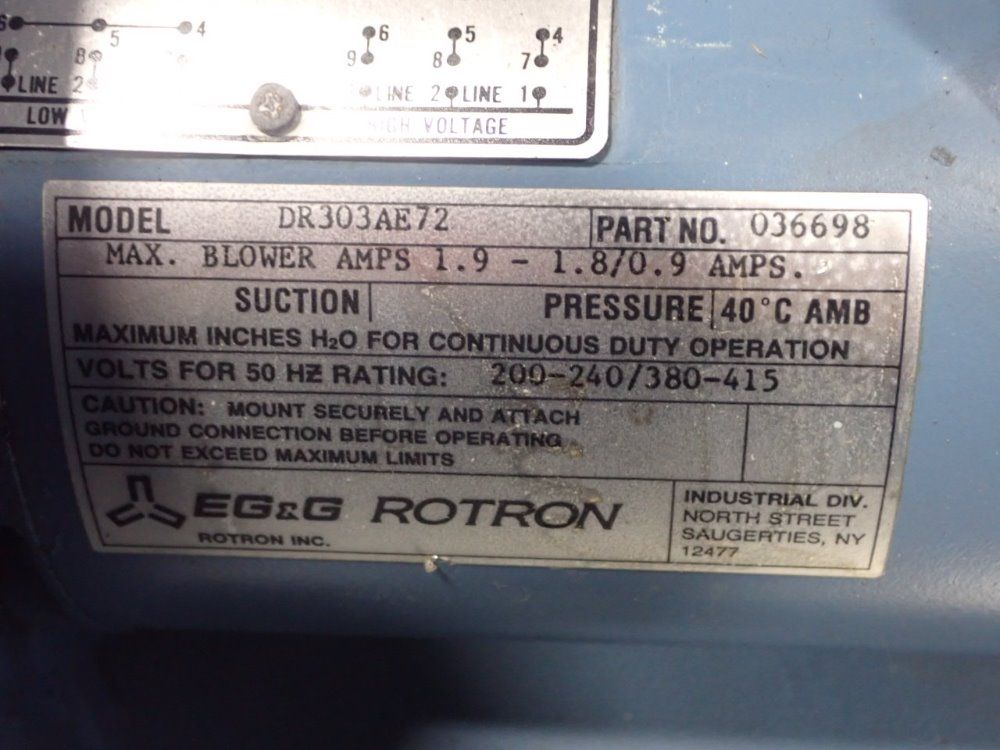 Eg&g Rotron Blower