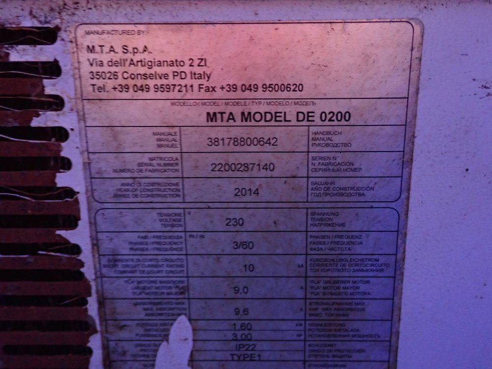 Mta Air Dryer - De 0200