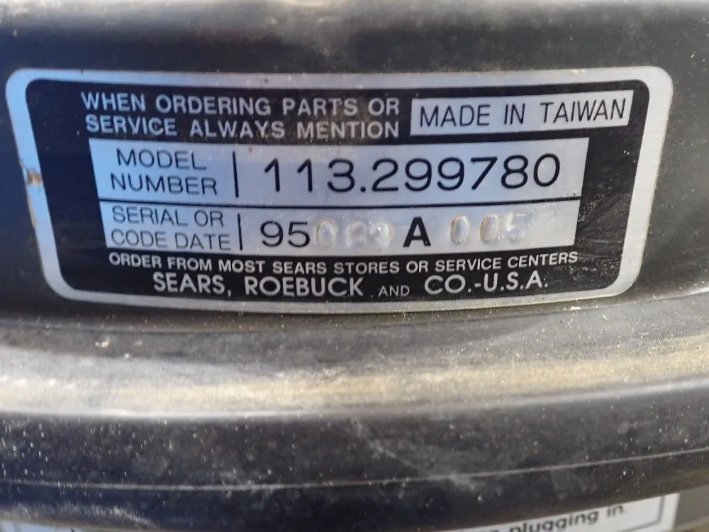 Craftsman 1hp Dust Collector