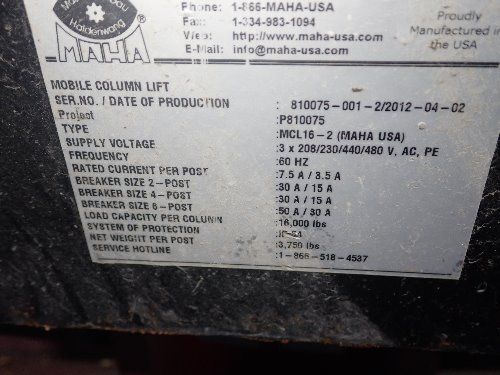 Railquip Column Lift - Mcl16-2