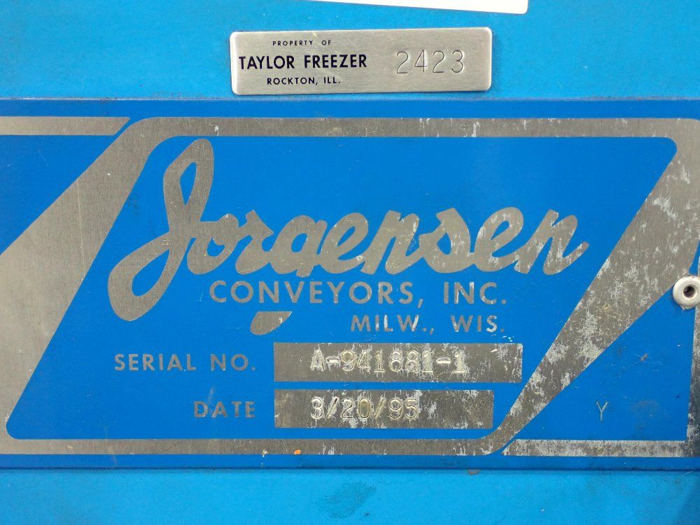 Jorgensen Conveyors Inc. 34" Chip Conveyor