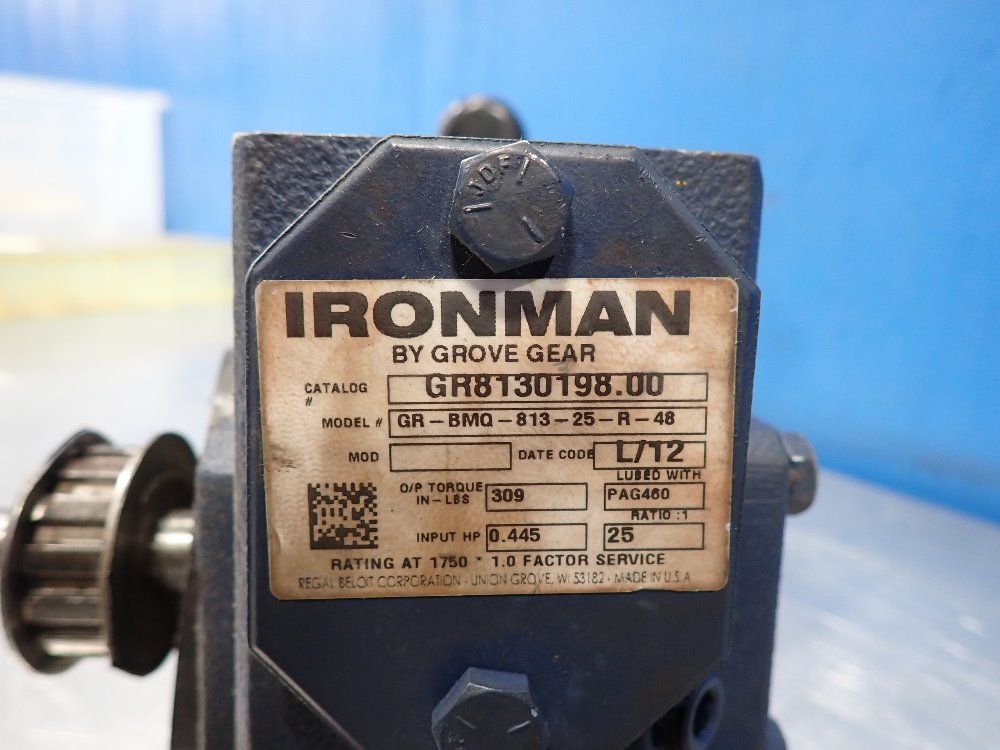 Dorner 1/4hp, 1725rpm, Ratio: 25:1 Motor