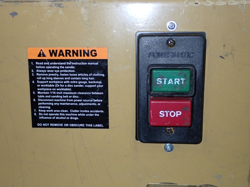 Powermatic 1-1/12hp Belt And Disc Sander - Bd31a