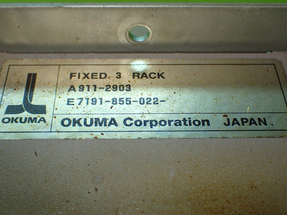 A911-2903 E7191-855-022 Okuma, A911-2903 E7191-855-022 Fixed 3 Slot Rack W/acp/fcp4/ucmb Modules - Okuma