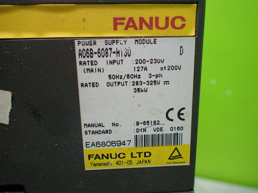 A06b-6087-h130 Fanuc A06b-6087-h130 Power Supply Module: 35kw Output. - Fanuc