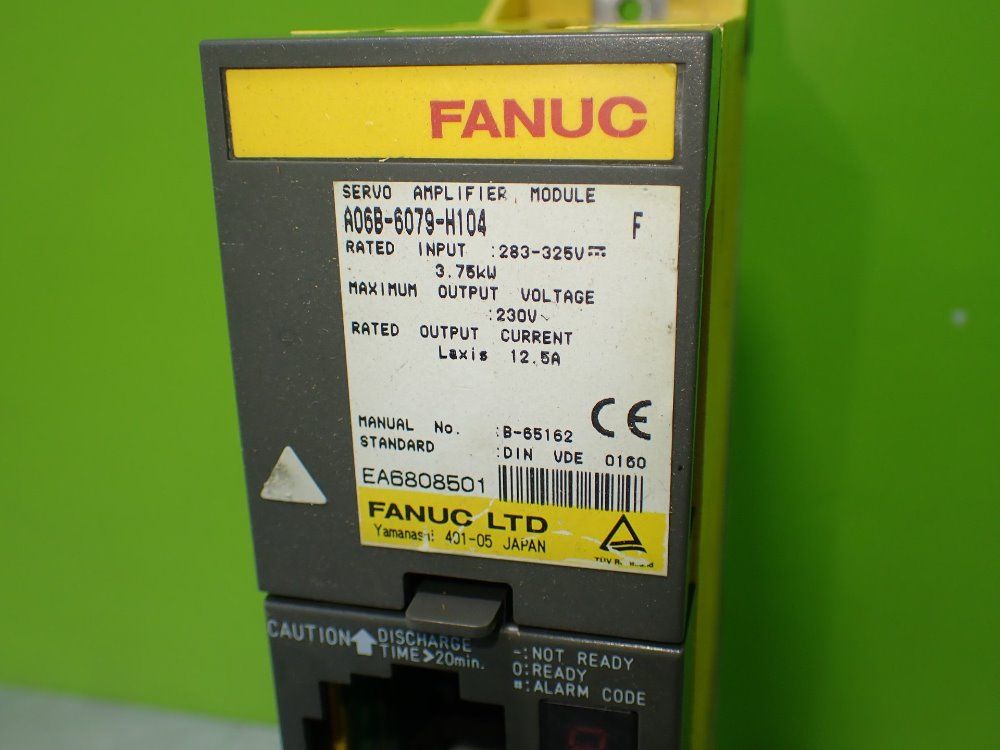 A06b-6079-h104 Fanuc A06b-6079-h104 Servo Amplifier Moudle: Laxis 12.5a Output - Fanuc
