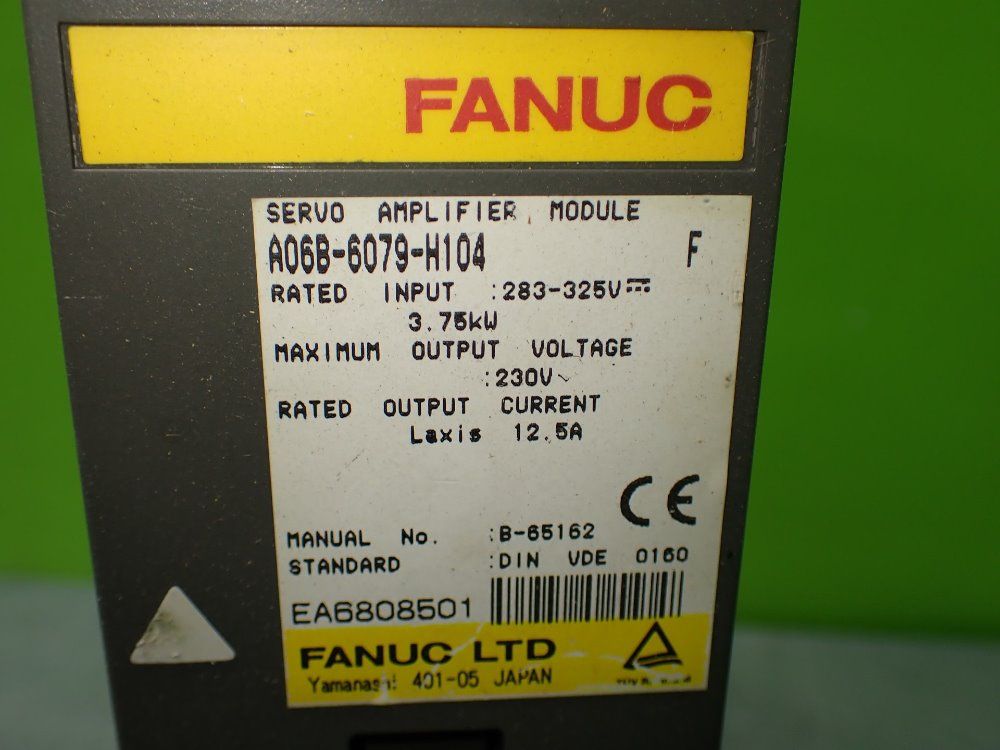 A06b-6079-h104 Fanuc A06b-6079-h104 Servo Amplifier Moudle: Laxis 12.5a Output - Fanuc