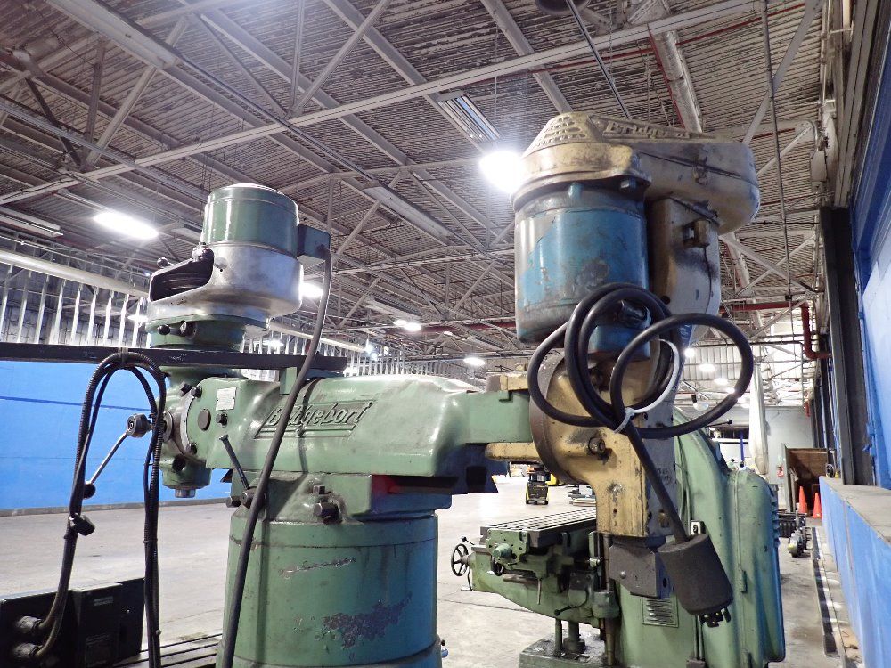 Bridgeport 42" X 9" Vertical Mill