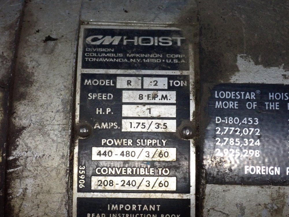 Cm Hoist 2 Tons 2 Ton Hoist - R