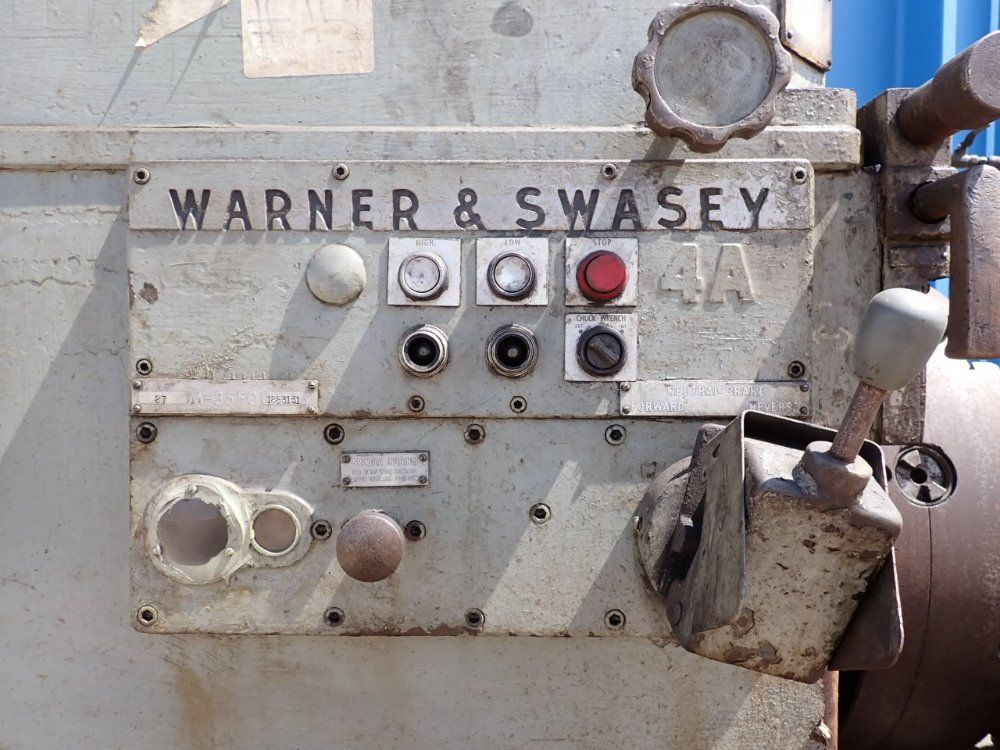 Warner And Swasey 24" X 101" Turret Lathe - 4a/m-3550