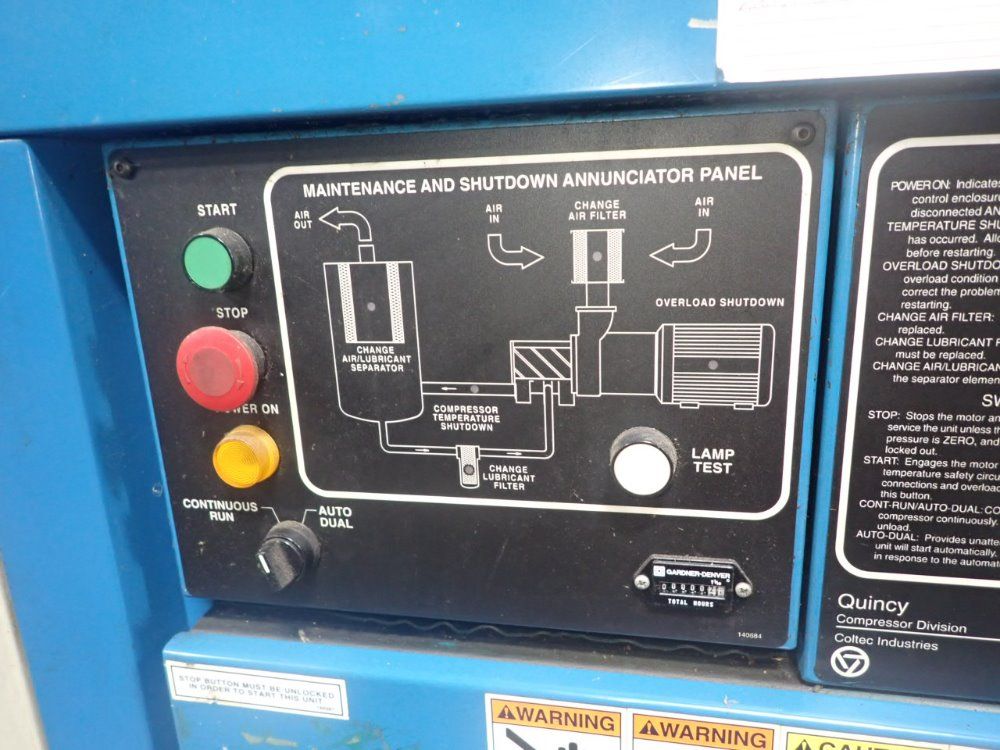 Quincy 75 Hp Air Compressor - Qsi 370aca313