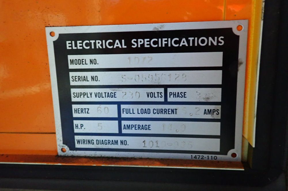 Famco 10 Gauge Mild Steel Power Squaring Shear - 1072