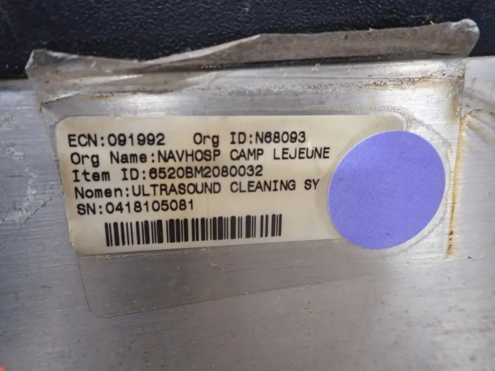 Steris Ultrasonic Tank