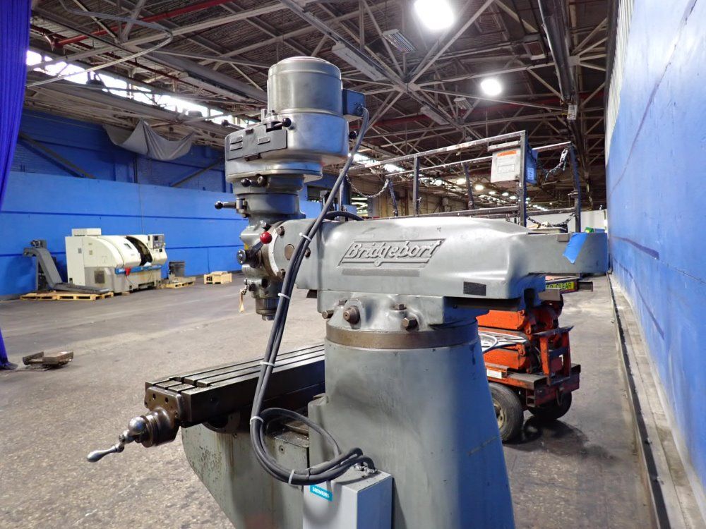 Bridgeport 36" X 9" Vertical Mill