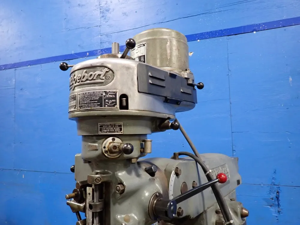 Bridgeport 36" X 9" Vertical Mill