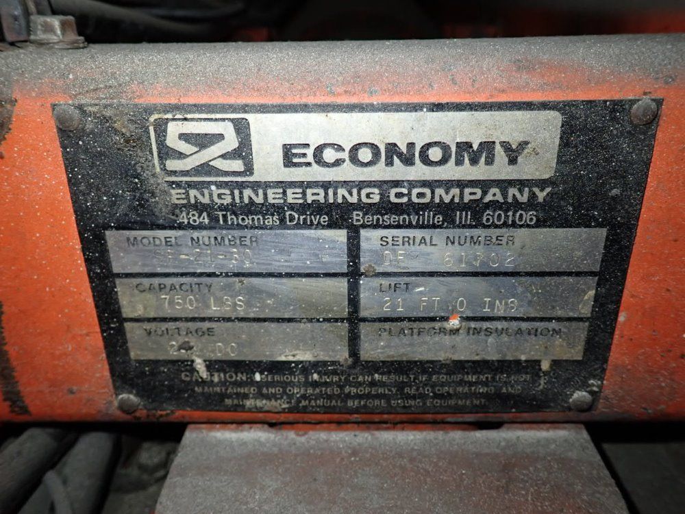 Economy 750 Lbs Scissor Lift - Sp-21-30