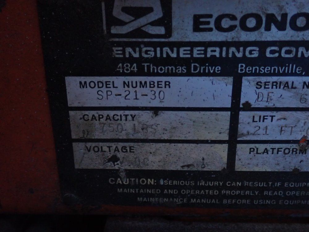 Economy 750 Lbs Scissor Lift - Sp-21-30