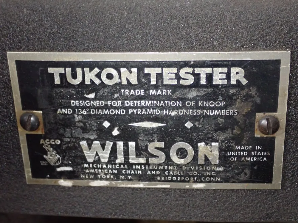 Wilson Tukon Micro Hardness Tester
