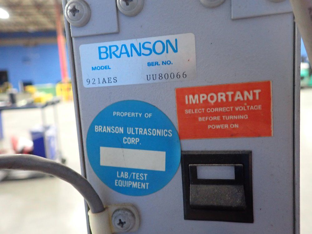 Branson Sonic Power Co. Ultrasonic Welder - 921 Aes