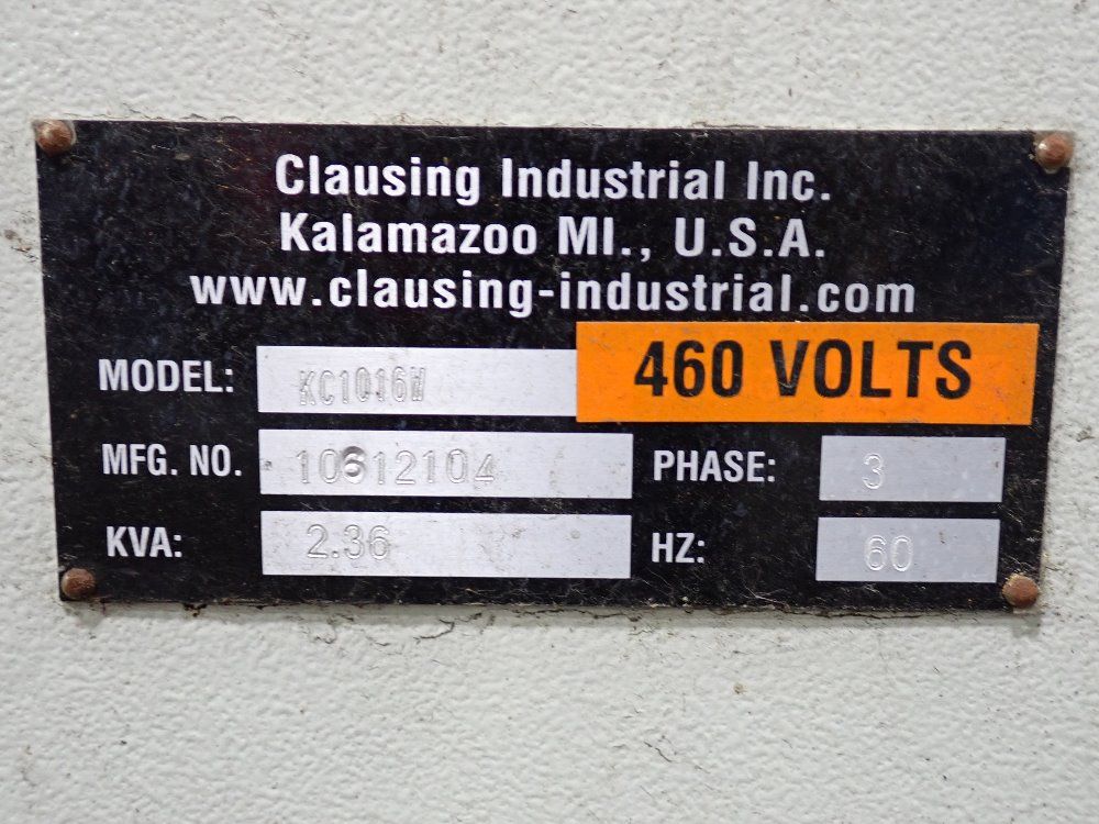 Clausing 20" X 10" Horizontal Band Saw - Kc1016w