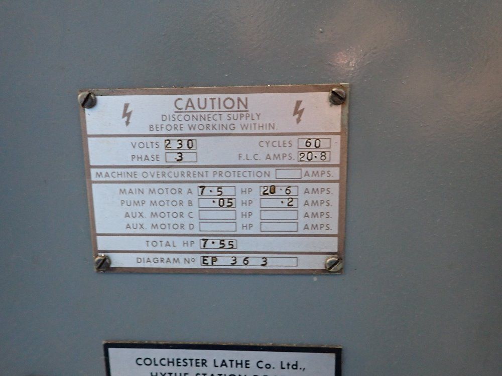 Clausing 15"x60" Lathe - Colchester 15