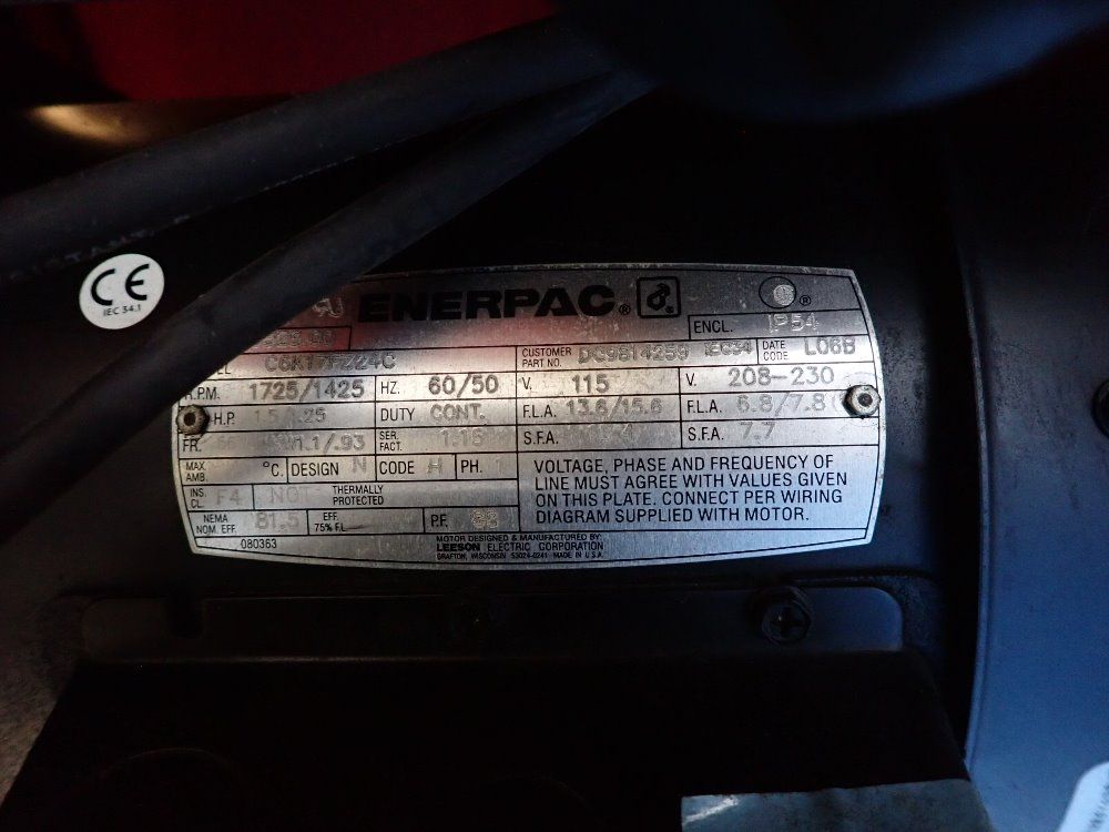 Eaton 10,000 Psi Crimp Machine - Ft-1390-115-a