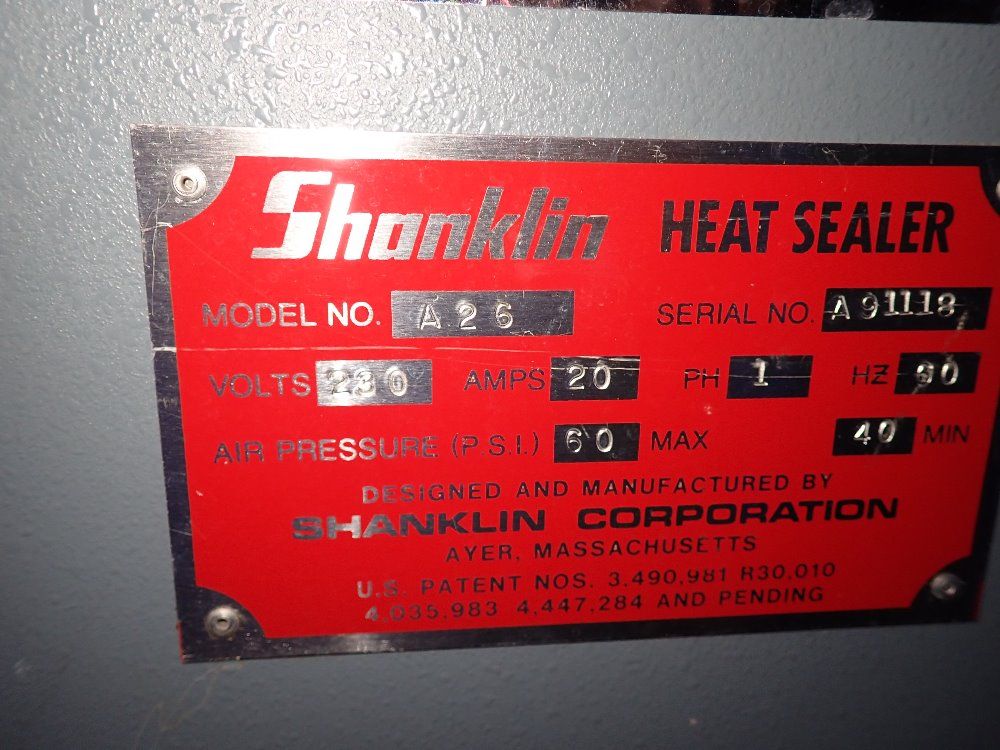 Shanklin Shrink Wrap Machine - A26