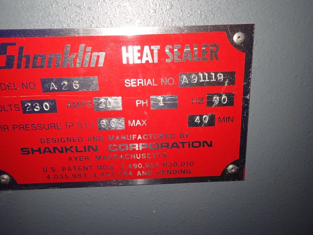 Shanklin Shrink Wrap Machine - A26