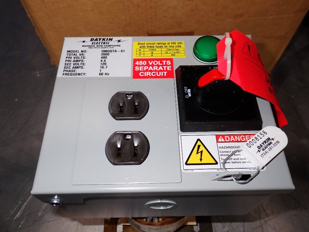 Daikin 2000va/2 Kva Open Midget Transformer Disc - Omdgta-01