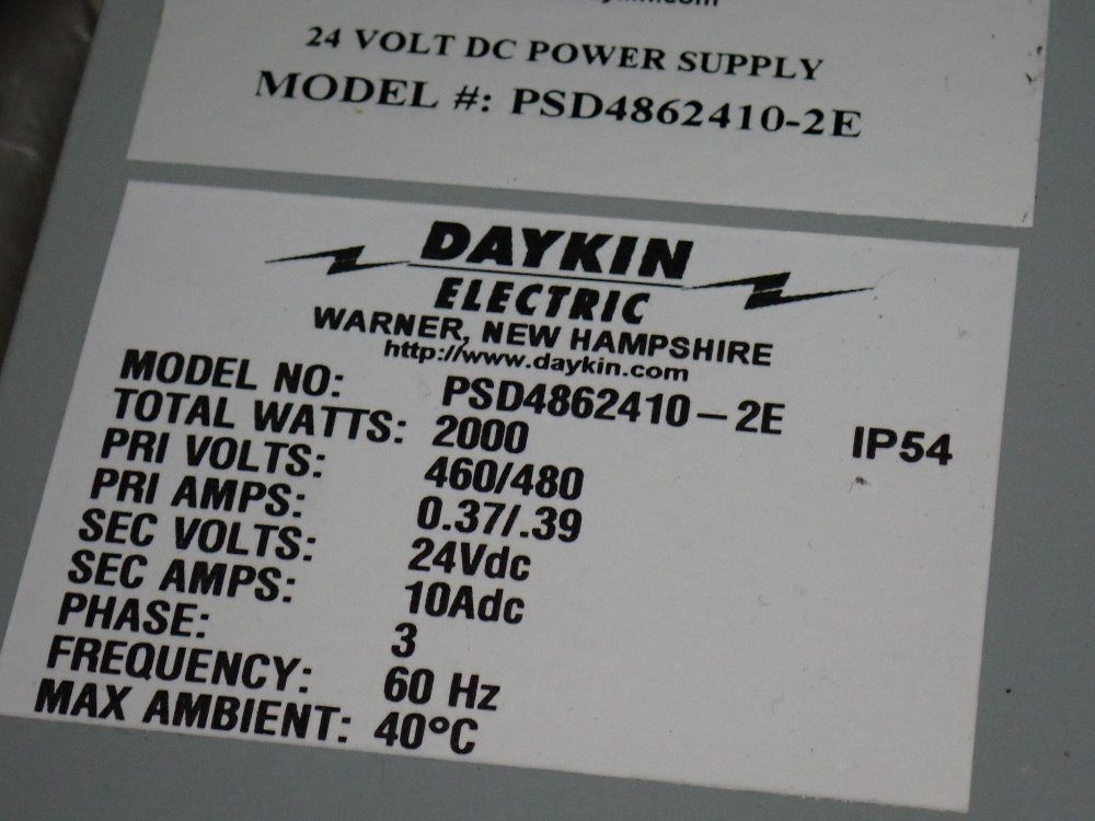 Daikin Electric 24v Dc Power Supply - Psd4862410-2e