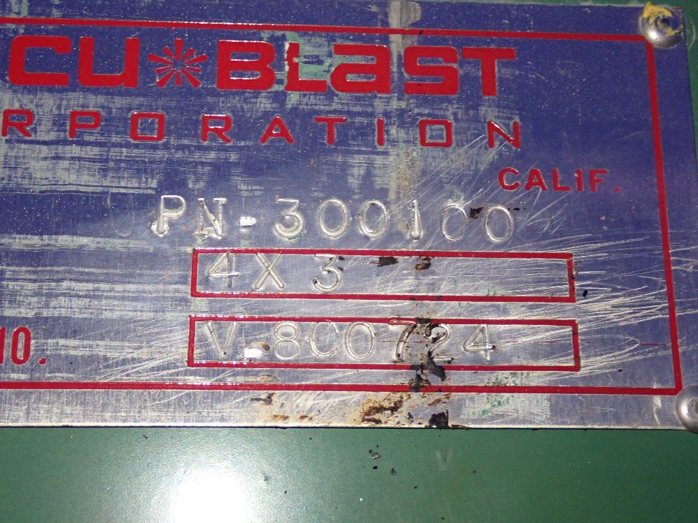 Vacu-blast 48" X 36" X 37" Id Blast Cabinet - Pn-3001004x3