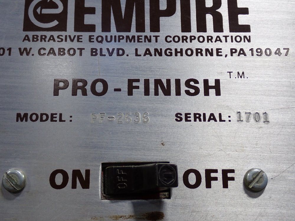 Empire 36" X 25" X 31" Id Blast Cabinet - Ff-2636