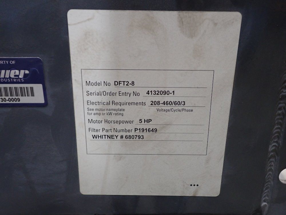 Torit 5 Hp Dust Collector - Dft2-8