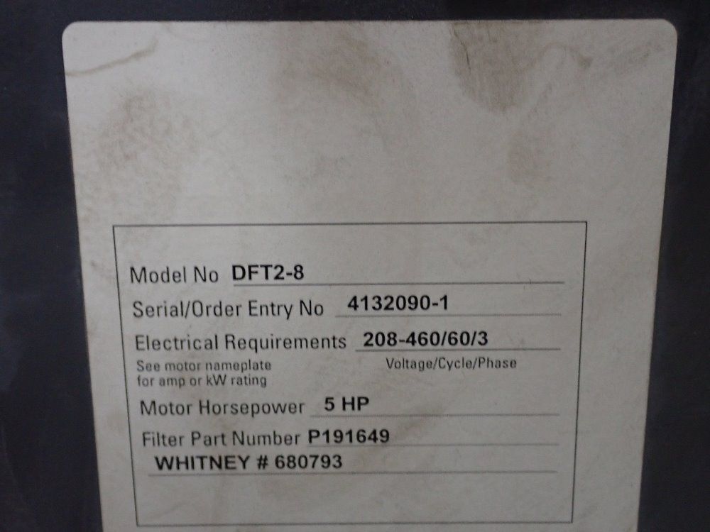 Torit 5 Hp Dust Collector - Dft2-8