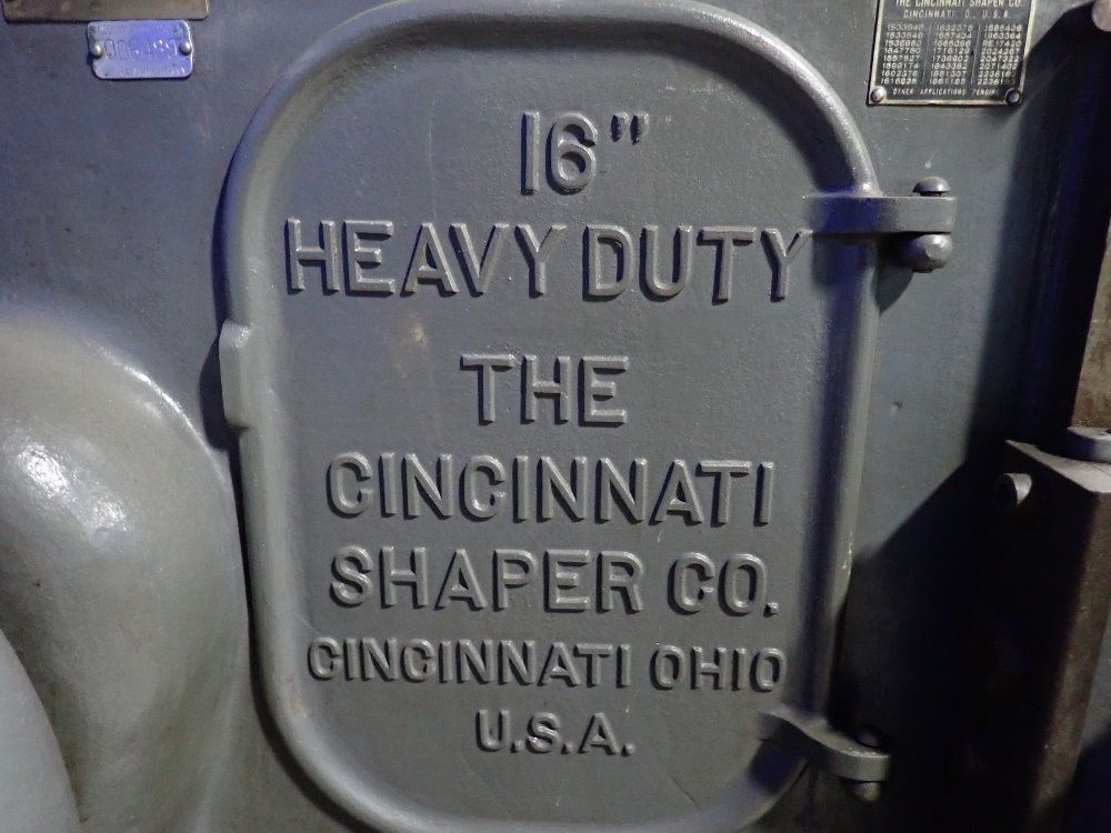 Cincinnati 16" Shaper
