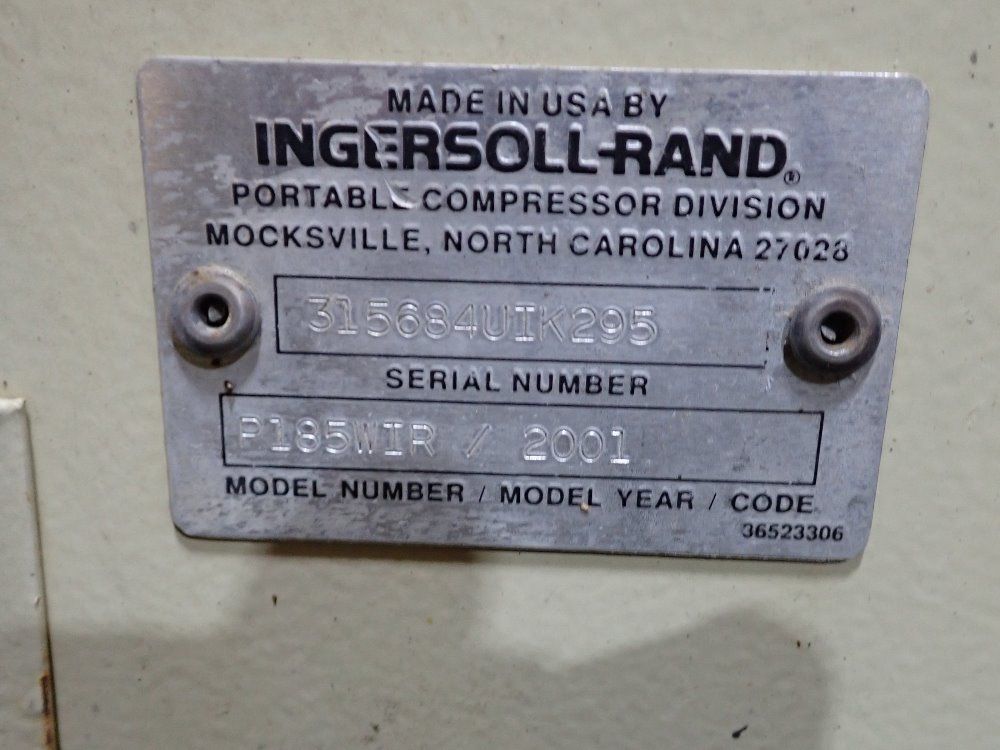 Ingersoll Rand 150psi Diesel Compressor - P185wir