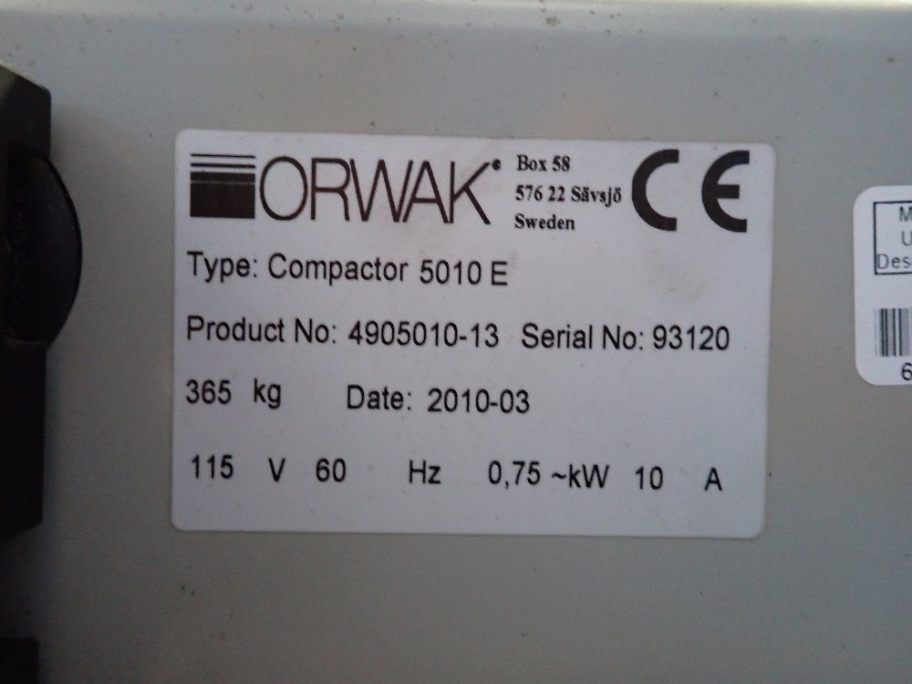 Orwak 29" X 20" Compactor - Compactor 5010e
