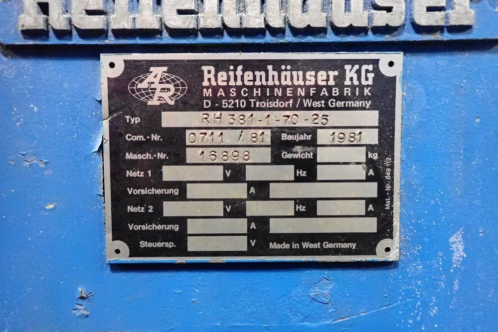 Reifenhauser Extruder - Rh381-1-70-25